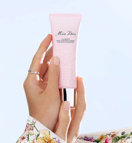 The Miss Dior Rose Granita Shower Exfoliating Body Milk